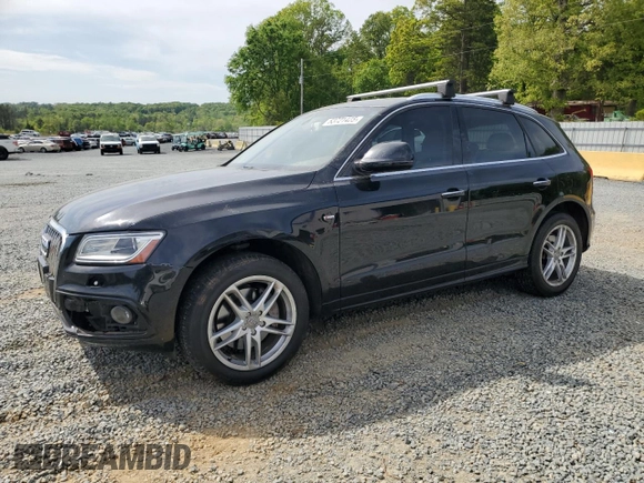 2016 Audi Q5 Premium Plus with VIN WA1D7AFP7GA051601, listed as a Copart auction lot 53721425 with 108,465 mi miles and Salvage title. Bid and sale history available at DreamBid. Image 1.