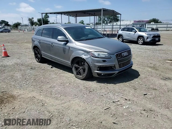 2011 Audi Q7 S line with VIN WA1DGAFE7BD007510, listed as a Copart auction lot 57494655 with 146,779 mi miles and Salvage title. Bid and sale history available at DreamBid. Image 14.