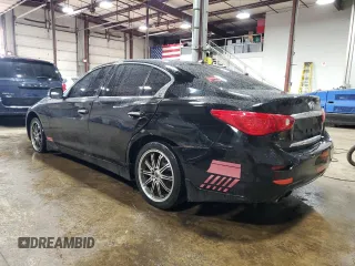2015 Infiniti Q50 z VIN JN1BV7AR9FM396174, wystawiony jako Copart lot #50393685 z przebiegiem 110 824 mil mil oraz Szkoda całkowita • Salvage title. Historia ofert i sprzedaży dostępna na DreamBid. Obrazek 2.