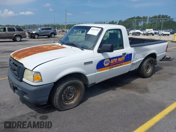 2007 Ford Ranger XL Fleet with VIN 1FTYR10E77PA06289, listed as a IAAI auction lot 42131712 with 340,000 mi miles. Bid and sale history available at carsss.com. Image 2.