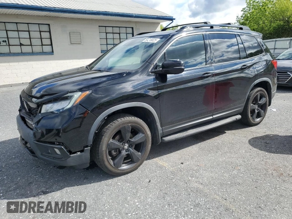 2019 Honda Passport Elite with VIN 5FNYF8H06KB003641, listed as a Copart auction lot 58218825 with 139,616 mi miles and Salvage title. Bid and sale history available at DreamBid. Image 1.