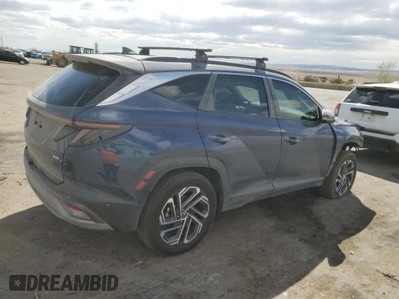 2025 Hyundai Tucson Limited with VIN 5NMJECDE7SH465455, listed as a Copart auction lot 51107715 with 1,484 mi miles and Salvage Title. Bid and sale history available at carsss.com. Image 3.