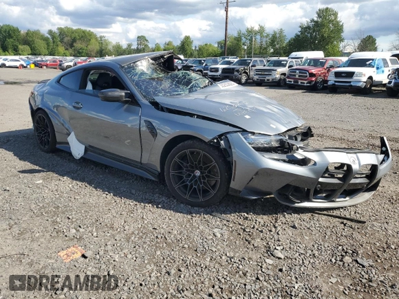 2022 BMW M4 Competition xDrive z VIN WBS43AZ05NCK39222, wystawiony jako Copart lot #55253625 z przebiegiem Nie podano mil oraz Nie do naprawy • Non repairable. Historia ofert i sprzedaży dostępna na DreamBid. Obrazek 4.