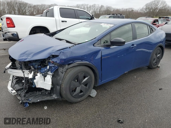 2024 Toyota Prius LE with VIN JTDACAAU5R3023496, listed as a Copart auction lot 52861845 with 16,721 mi miles and Non Repairable. Bid and sale history available at carsss.com. Image 1.
