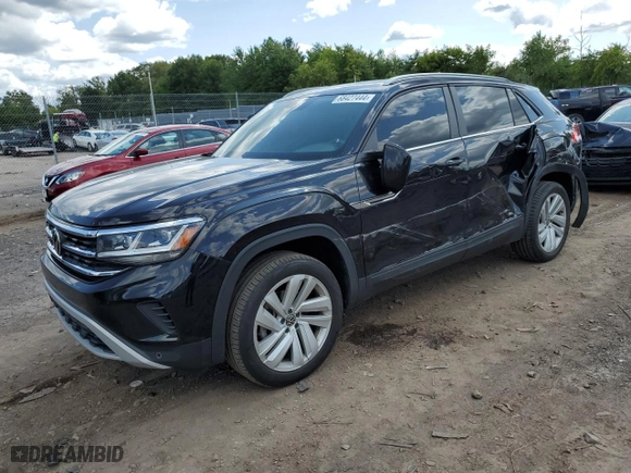 2021 Volkswagen Atlas Cross Sport 2.0T SE w/Technology with VIN 1V2KC2CA6MC220939, listed as a Copart auction lot 68427444 with 74,531 mi miles and Salvage Title. Bid and sale history available at carsss.com. Image 1.