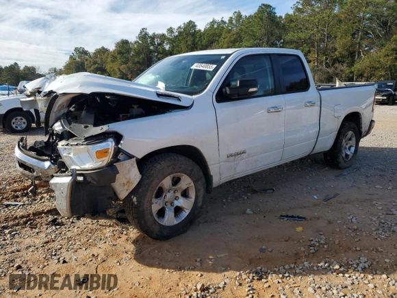 2020 Ram 1500 Big Horn with VIN 1C6RREBTXLN179888, listed as a Copart auction lot 43540855 with 104,048 mi miles and Salvage Title. Bid and sale history available at carsss.com. Image 1.