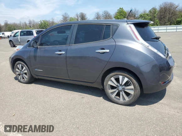 2013 Nissan LEAF SV with VIN 1N4AZ0CP0DC403733, listed as a Copart auction lot 63444585 with 56,896 mi miles and Clean title. Bid and sale history available at DreamBid. Image 2.