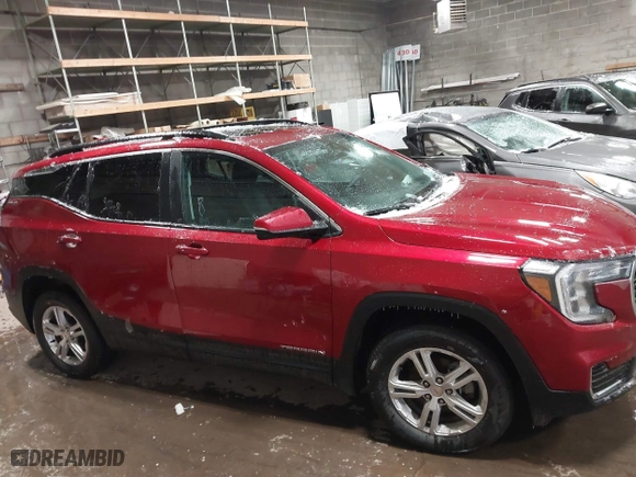 2022 GMC Terrain SLE with VIN 3GKALTEV2NL147016, listed as a IAAI auction lot 41515528 with 23,688 mi miles. Bid and sale history available at carsss.com. Image 13.
