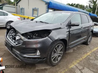 2019 Ford Edge Titanium с VIN 2FMPK4K9XKBC30993, выставлен на аукционе Copart как лот 62606295 с пробегом 59 649 миль миль и Списание • Salvage title. История ставок и продаж доступна на DreamBid. Изображение 1.