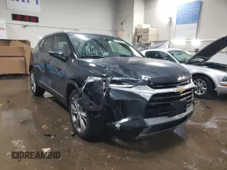 2019 Chevrolet Blazer Premier with VIN 3GNKBFRS7KS702927, listed as a Copart auction lot 45969075 with 34,494 mi miles and Salvage title. Bid and sale history available at DreamBid. Image 4.