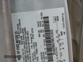 2019 Ford Fusion Titanium with VIN 3FA6P0RU7KR141023, listed as a Copart auction lot 55587225 with 120,267 mi miles and Clean title. Bid and sale history available at DreamBid. Image 12.