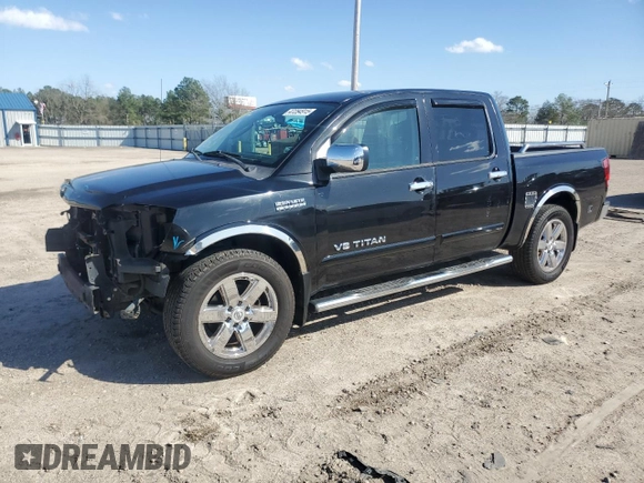 2010 Nissan Titan SE with VIN 1N6BA0ED4AN312650, listed as a Copart auction lot 47284915 with 266,394 mi miles and Salvage Title. Bid and sale history available at carsss.com. Image 1.
