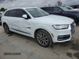 2018 Audi Q7 Premium Plus with VIN WA1LAAF79JD017453, listed as a Copart auction lot 53078955 with 57,654 mi miles and Salvage Title. Bid and sale history available at carsss.com. Image 4.