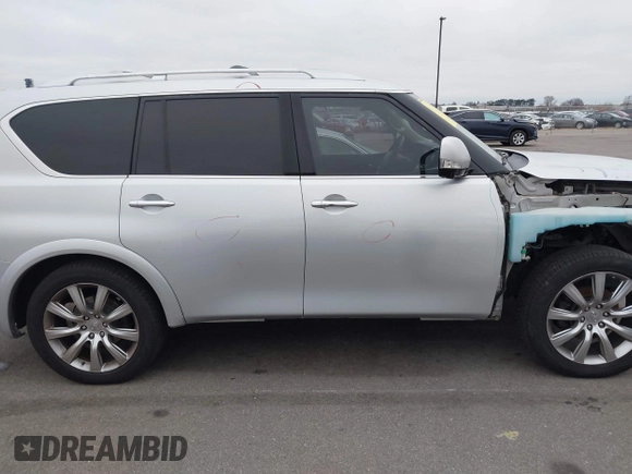 2011 Infiniti QX56 7-passenger with VIN JN8AZ2NF9B9501104, listed as a IAAI auction lot 40966019 with 167,227 mi miles and . Bid and sale history available at DreamBid. Image 13.