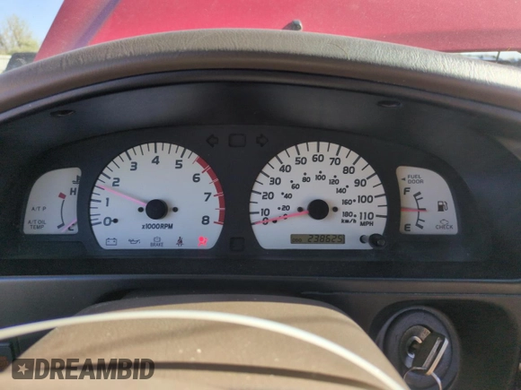 2001 Toyota Tacoma with VIN 5TEHN72NX1Z741635, listed as a Copart auction lot 52963625 with 238,625 mi miles and Salvage Title. Bid and sale history available at carsss.com. Image 9.