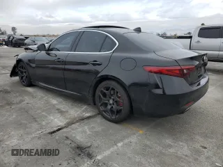 2019 Alfa Romeo Giulia Sport with VIN ZARFAMAN1K7621563, listed as a Copart auction lot 86380114 with 48,093 mi miles and Clean Title. Bid and sale history available at carsss.com. Image 2.