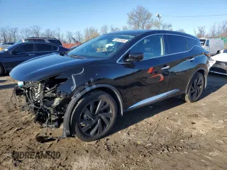 2022 Nissan Murano SL z VIN 5N1AZ2CS3NC112344, wystawiony jako Copart lot #48972005 z przebiegiem 23 632 mil mil oraz Szkoda całkowita • Salvage title. Historia ofert i sprzedaży dostępna na DreamBid. Obrazek 1.