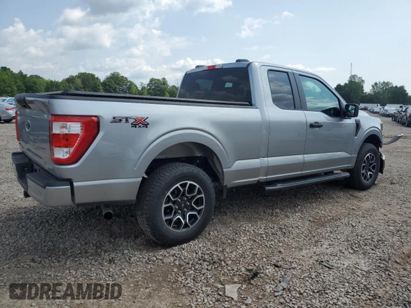 2023 Ford F-150 XL with VIN 1FTEX1EP9PKE34381, listed as a Copart auction lot 63938505 with 13,933 mi miles and Salvage title. Bid and sale history available at DreamBid. Image 3.