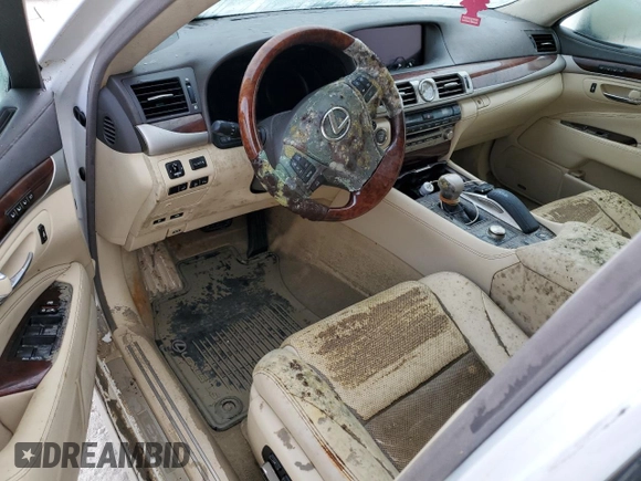 2016 Lexus LS 460 with VIN JTHCL5EF6G5026953, listed as a Copart auction lot 74252394 with Not provided miles and Salvage title. Bid and sale history available at DreamBid. Image 8.