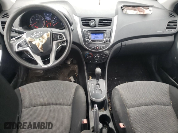 2013 Hyundai Accent GS with VIN KMHCT5AE2DU112630, listed as a Copart auction lot 57121665 with 191,833 mi miles and Salvage title. Bid and sale history available at DreamBid. Image 8.
