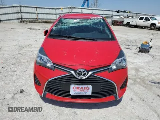 2015 Toyota Yaris L with VIN VNKJTUD34FA022097, listed as a Copart auction lot 53857825 with 106,680 mi miles and Salvage title. Bid and sale history available at DreamBid. Image 5.