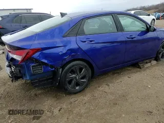 2022 Hyundai Elantra SEL with VIN KMHLM4AG4NU321006, listed as a Copart auction lot 50836235 with 45,307 mi miles and Salvage Title. Bid and sale history available at DreamBid. Image 14.