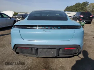 2023 Porsche Taycan with VIN WP0AA2Y11PSA11164, listed as a Copart auction lot 50695385 with 23,833 mi miles and Salvage Title. Bid and sale history available at DreamBid. Image 6.