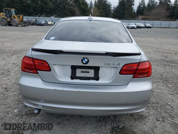 2011 BMW 3 Series 328i with VIN WBAKE3C59BE441745, listed as a Copart auction lot 49334705 with 172,072 mi miles and Salvage Title. Bid and sale history available at DreamBid. Image 6.