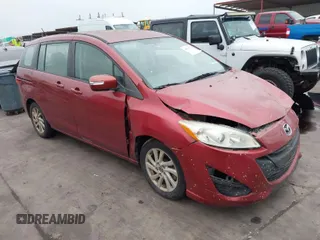 2013 Mazda 5 Sport with VIN JM1CW2BL7D0151003, listed as a IAAI auction lot 41953272 with 106,624 mi miles. Bid and sale history available at carsss.com. Image 1.