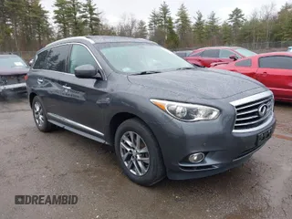 2014 Infiniti QX60 with VIN 5N1AL0MM8EC535569, listed as a IAAI auction lot 41961794 with 126,094 mi miles and . Bid and sale history available at DreamBid. Image 1.
