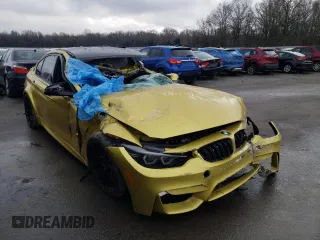 2015 BMW M3 with VIN WBS3C9C57FP803980, listed as a Copart auction lot 42072483 with 0 mi miles. Bid and sale history available at carsss.com. Image 4.