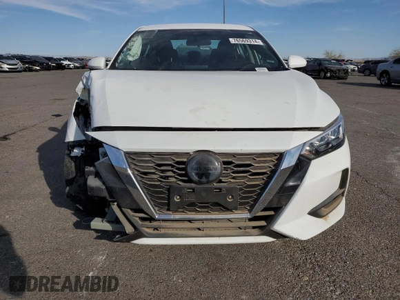 2022 Nissan Sentra S with VIN 3N1AB8BV1NY288326, listed as a Copart auction lot 76569314 with 32,398 mi miles and Salvage Title. Bid and sale history available at carsss.com. Image 5.
