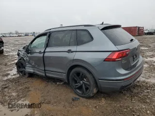 2024 Volkswagen Tiguan SE R-Line Black с VIN 3VV8B7AX4RM021480, выставлен на аукционе Copart как лот 47647075 с пробегом Не указан миль и Списание • Salvage title. История ставок и продаж доступна на DreamBid. Изображение 2.