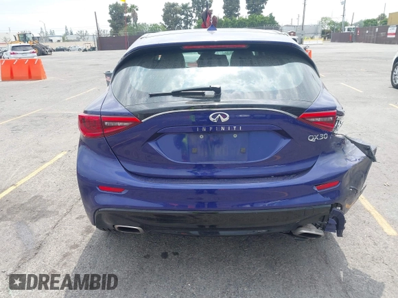 2018 Infiniti QX30 Luxury with VIN SJKCH5CP2JA056994, listed as a IAAI auction lot 42429273 with 48,048 mi miles and . Bid and sale history available at DreamBid. Image 16.