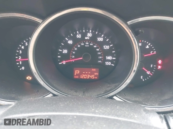 2012 Kia Sorento EX with VIN 5XYKUDA20CG284796, listed as a IAAI auction lot 41414017 with 120,345 mi miles. Bid and sale history available at carsss.com. Image 7.