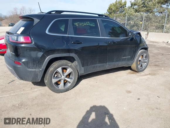 2022 Jeep Cherokee Limited with VIN 1C4PJMDX3ND509817, listed as a IAAI auction lot 41765259 with Not provided miles and . Bid and sale history available at DreamBid. Image 4.