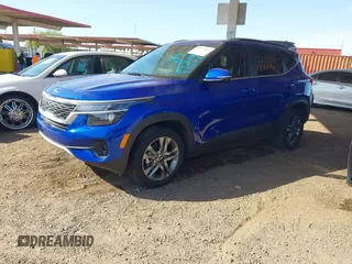 2021 Kia Seltos S with VIN KNDEU2AA3M7204172, listed as a IAAI auction lot 41977404 with 75,982 mi miles and . Bid and sale history available at DreamBid. Image 2.
