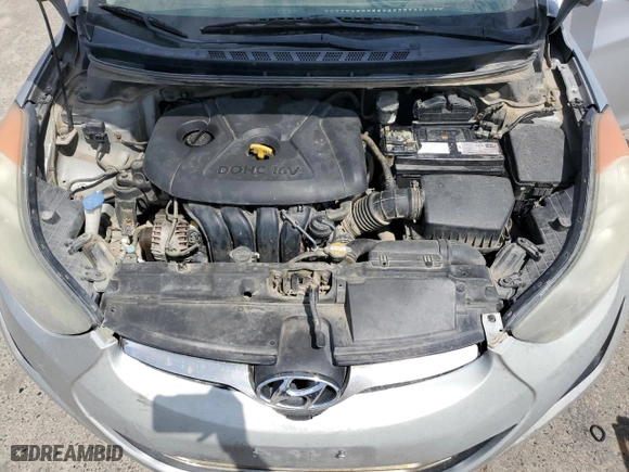 2012 Hyundai Elantra GLS PZEV with VIN 5NPDH4AE8CH141014, listed as a Copart auction lot 53518025 with 181,418 mi miles and Non Repairable. Bid and sale history available at carsss.com. Image 11.
