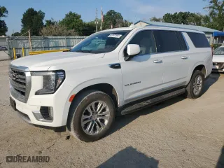 2022 GMC Yukon XL SLT with VIN 1GKS2GKD9NR172580, listed as a Copart auction lot 62007894 with 37,118 mi miles and Salvage Title. Bid and sale history available at carsss.com. Image 1.