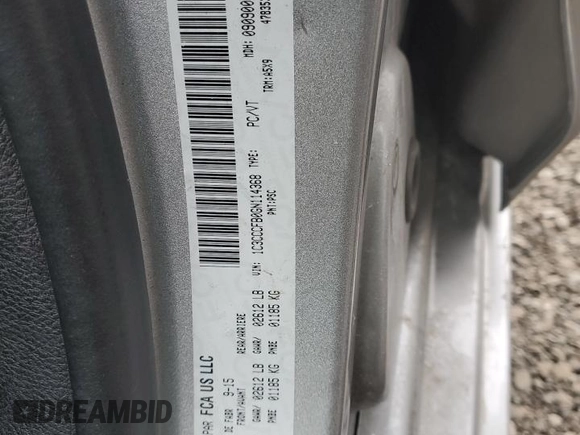 2016 Chrysler 200 LX with VIN 1C3CCCFB0GN114368, listed as a Copart auction lot 49909185 with 168,931 mi miles and Salvage Title. Bid and sale history available at carsss.com. Image 13.
