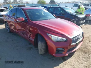 2014 Infiniti Q50 Sport with VIN JN1BV7AP4EM676615, listed as a IAAI auction lot 42007415 with 80,276 mi miles and . Bid and sale history available at DreamBid. Image 1.