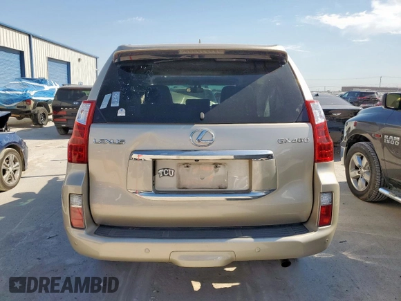 2010 Lexus GX 460 with VIN JTJBM7FX1A5004747, listed as a Copart auction lot 53311715 with Not Provided miles and Salvage Title. Bid and sale history available at DreamBid. Image 6.