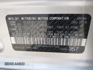 2020 Mitsubishi Outlander ES z VIN JA4AP3AU6LU017508, wystawiony jako IAAI lot #42354698 z przebiegiem 80 099 mil mil oraz . Historia ofert i sprzedaży dostępna na DreamBid. Obrazek 9.