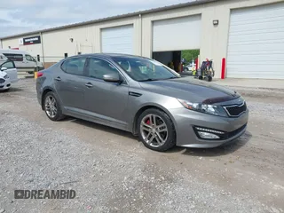 2013 Kia Optima SX with VIN 5XXGR4A68DG135049, listed as a IAAI auction lot 42551277 with 80,747 mi miles and . Bid and sale history available at DreamBid. Image 1.