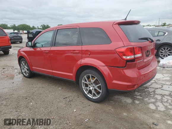 2015 Dodge Journey R/T with VIN 3C4PDCEG7FT614792, listed as a Copart auction lot 57135825 with 165,912 mi miles and Salvage title. Bid and sale history available at DreamBid. Image 2.
