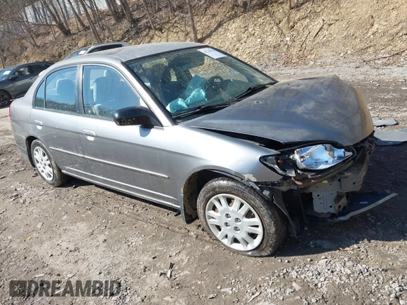 2005 Honda Civic LX with VIN 2HGES16545H550184, listed as a IAAI auction lot 41763026 with 88,188 mi miles and . Bid and sale history available at DreamBid. Image 1.