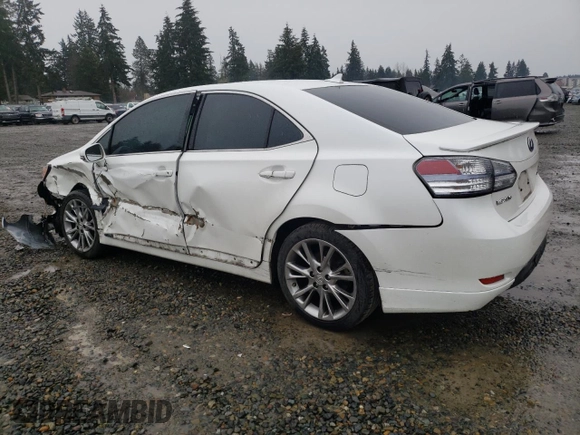 2010 Lexus HS 250h with VIN JTHBB1BA1A2012760, listed as a Copart auction lot 46482355 with 209,808 mi miles and Salvage Title. Bid and sale history available at DreamBid. Image 2.