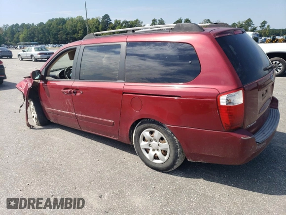 2007 Kia Sedona EX with VIN KNDMB233976117306, listed as a Copart auction lot 71989024 with 234,352 mi miles and Salvage Title. Bid and sale history available at carsss.com. Image 2.
