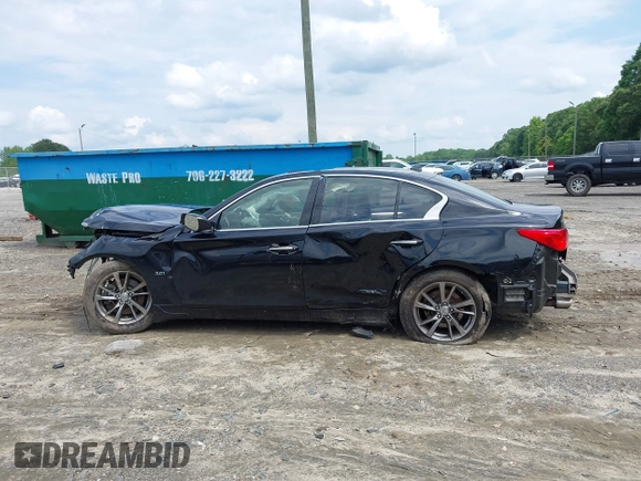 2017 Infiniti Q50 Premium with VIN JN1EV7AR6HM837923, listed as a IAAI auction lot 42255798 with 90,371 mi miles and . Bid and sale history available at DreamBid. Image 14.
