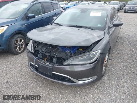 2015 Chrysler 200 C with VIN 1C3CCCCG6FN528429, listed as a IAAI auction lot 42048504 with 107,145 mi miles. Bid and sale history available at carsss.com. Image 6.